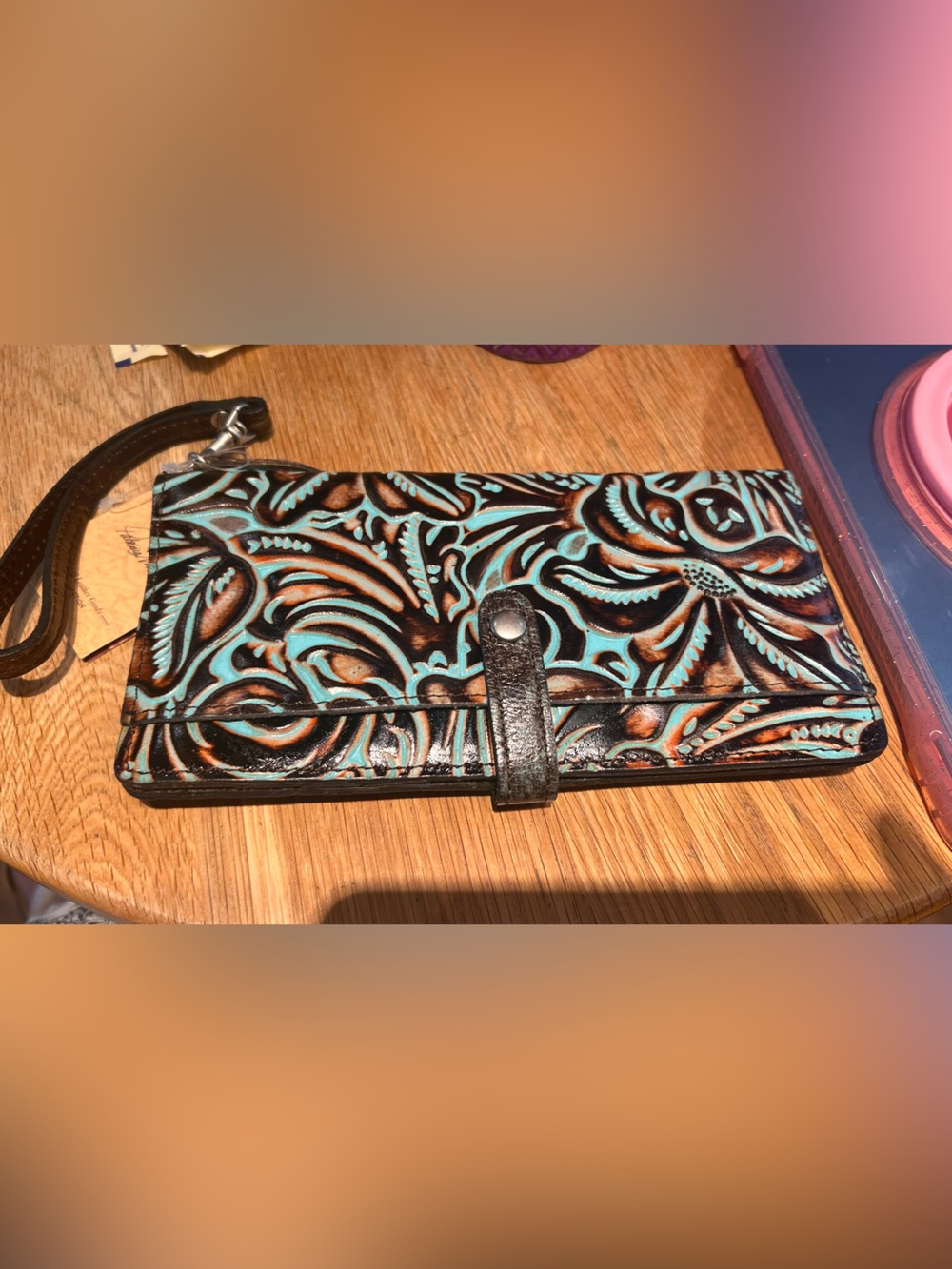 Patricia Nash  Leather Wristlet Wallet NWT - Picture 4 of 5